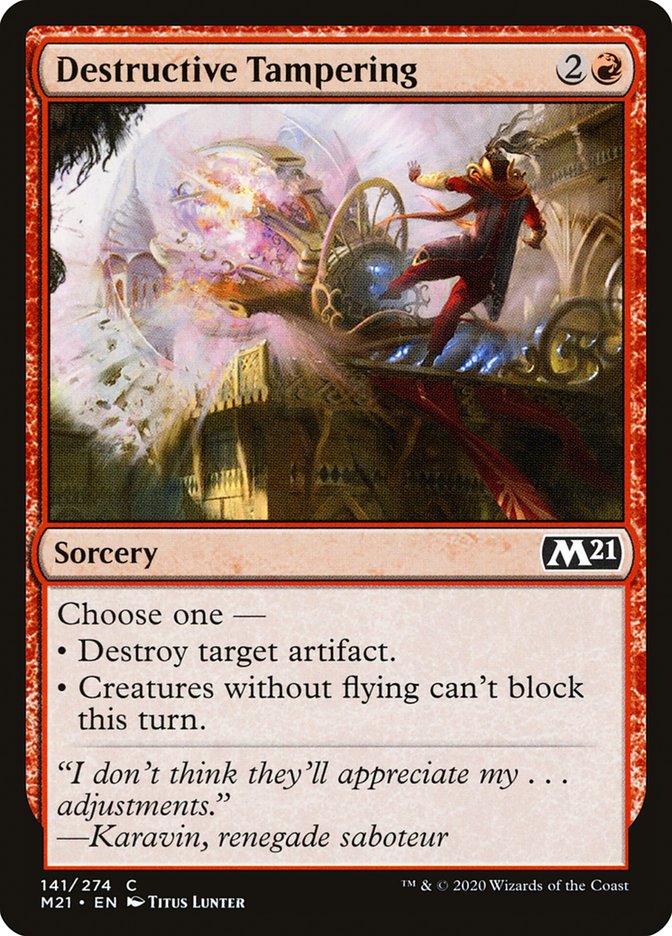 Destructive Tampering [Core Set 2021] | Webway Games