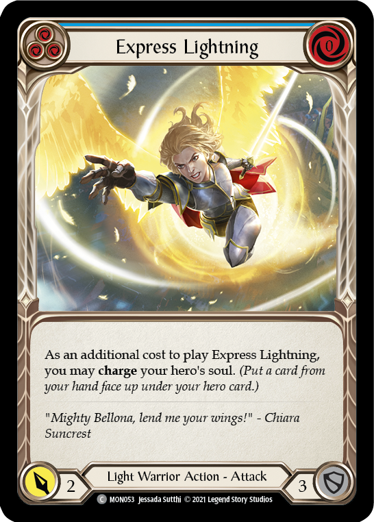 Express Lightning (Blue) [MON053] 1st Edition Normal | Webway Games