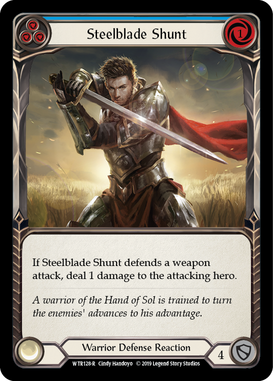 Steelblade Shunt (Blue) [WTR128-R] Alpha Print Normal | Webway Games