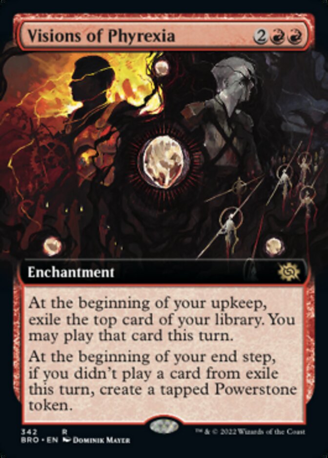 Visions of Phyrexia (Extended Art) [The Brothers' War] | Webway Games