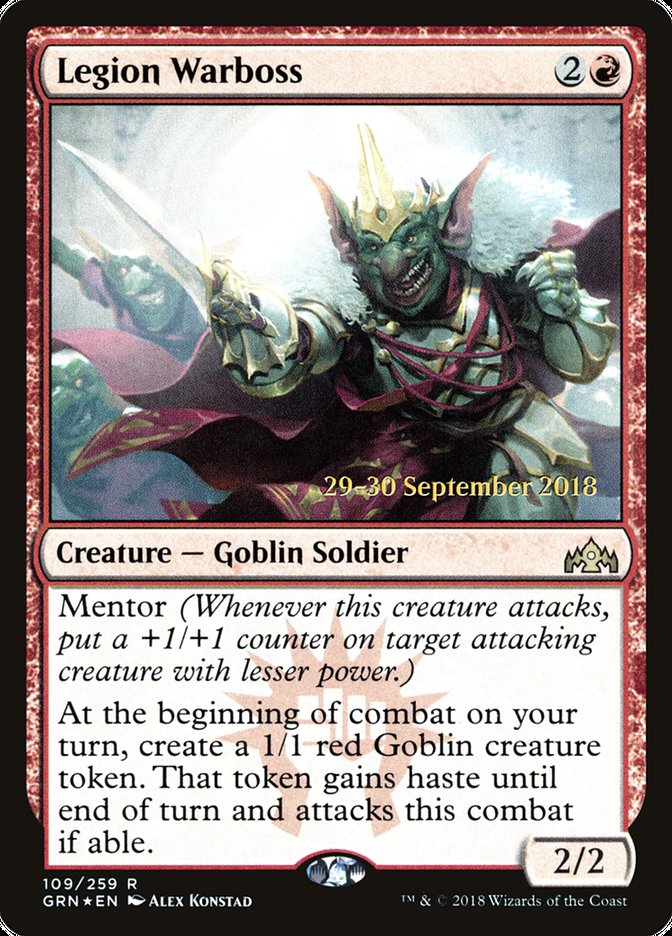 Legion Warboss  (Prerelease) [Guilds of Ravnica Prerelease Promos] | Webway Games