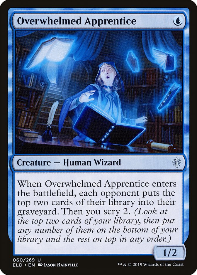 Overwhelmed Apprentice [Throne of Eldraine] | Webway Games