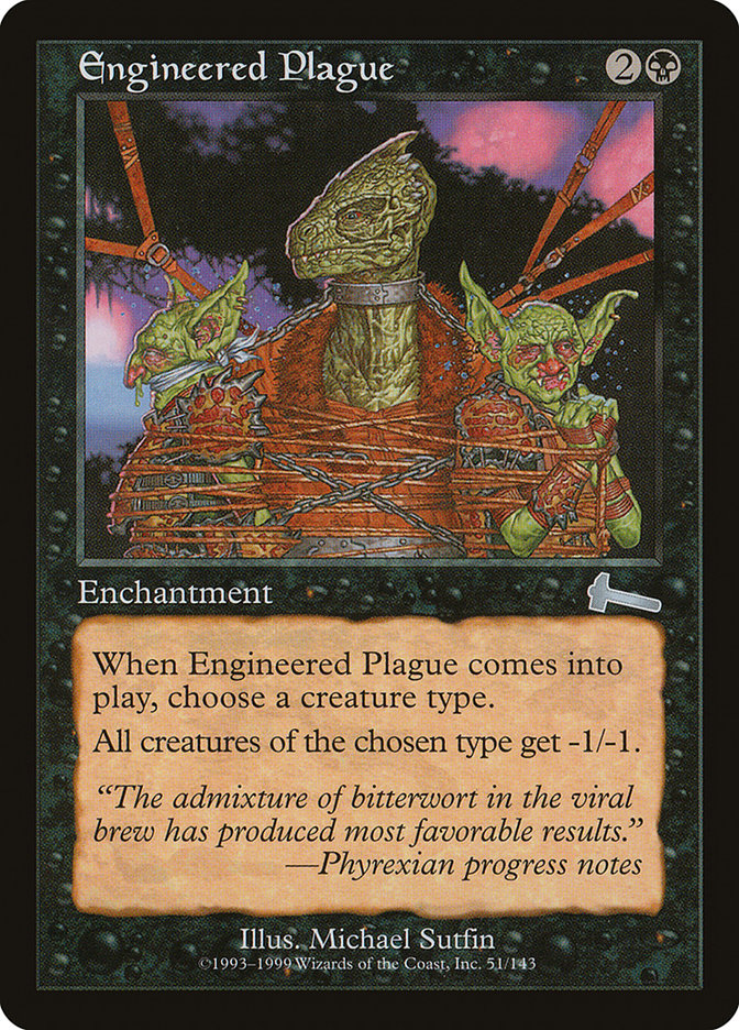 Engineered Plague [Urza's Legacy] | Webway Games