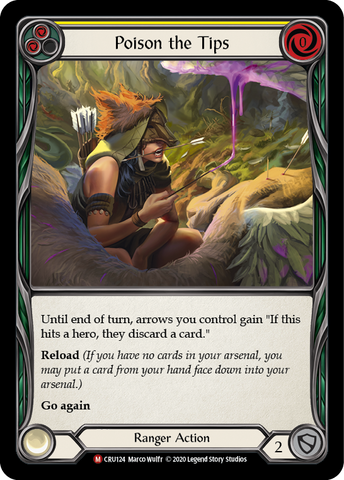 Poison the Tips [CRU124] 1st Edition Rainbow Foil