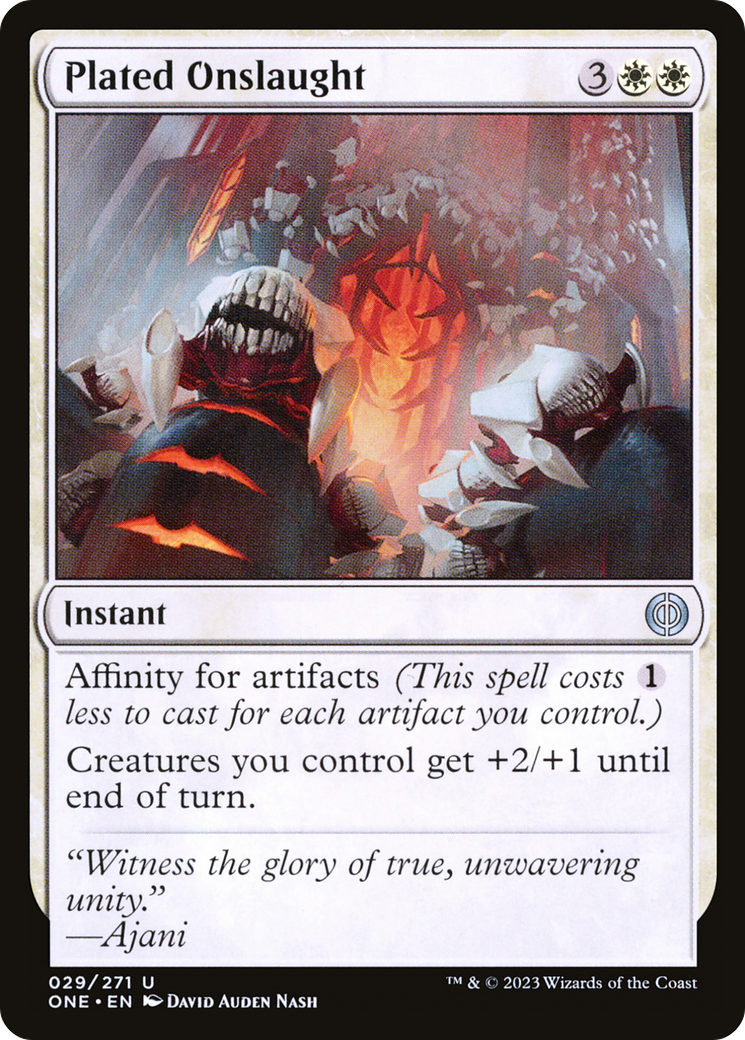 Plated Onslaught [Phyrexia: All Will Be One] | Webway Games