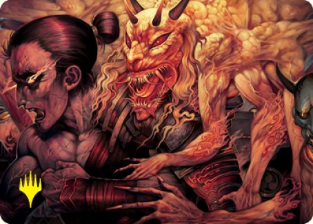 Gift of Wrath Art Card (Gold-Stamped Signature) [Kamigawa: Neon Dynasty Art Series] | Webway Games