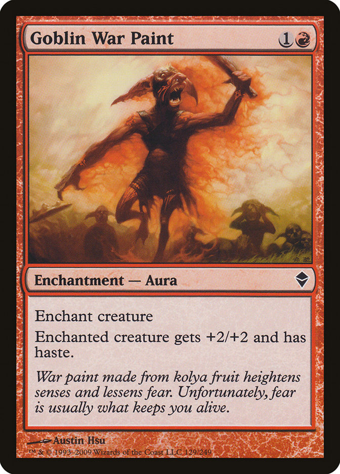 Goblin War Paint [Zendikar] | Webway Games