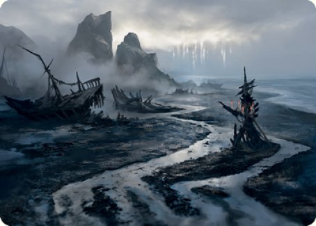Shipwreck Marsh Art Card [Innistrad: Midnight Hunt Art Series] | Webway Games