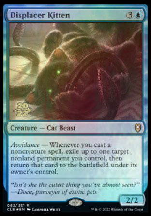 Displacer Kitten [Commander Legends: Battle for Baldur's Gate Prerelease Promos] | Webway Games