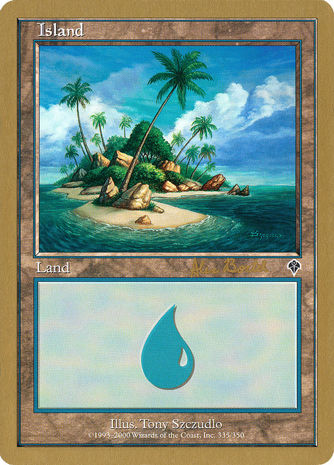 Island (ab335b) (Alex Borteh) [World Championship Decks 2001] | Webway Games