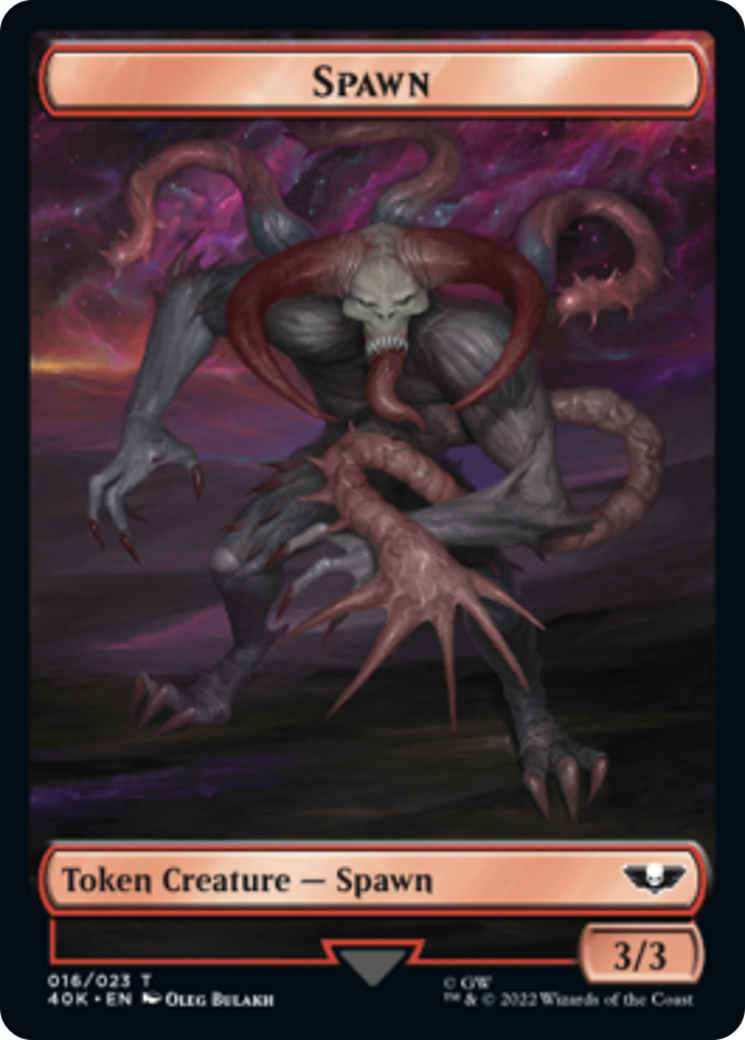 Spawn // Plaguebearer of Nurgle (Surge Foil) [Universes Beyond: Warhammer 40,000 Tokens] | Webway Games