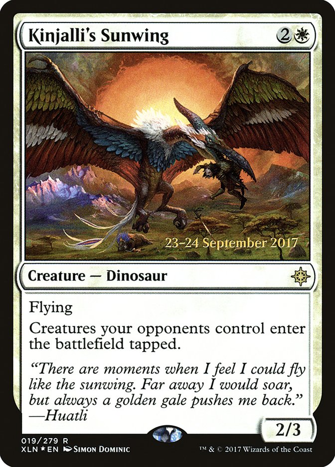 Kinjalli's Sunwing  (Prerelease) [Ixalan Prerelease Promos] | Webway Games