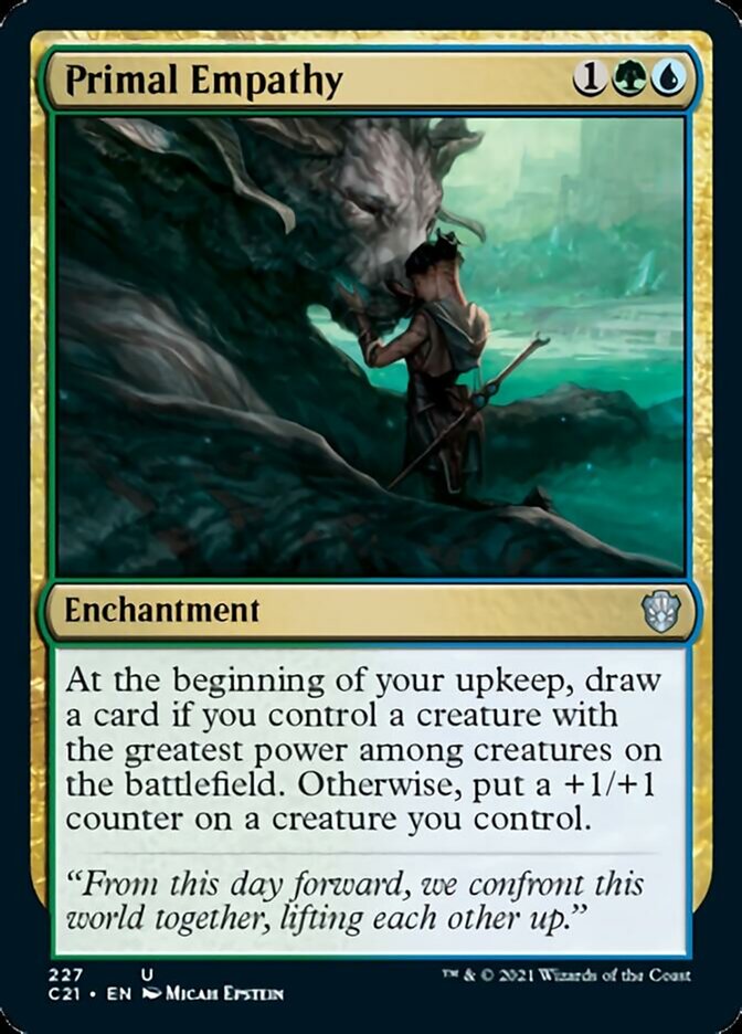 Primal Empathy [Commander 2021] | Webway Games