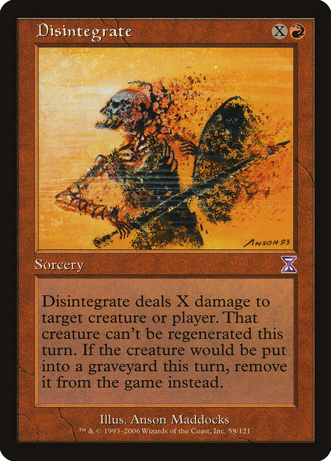 Disintegrate [Time Spiral Timeshifted] | Webway Games