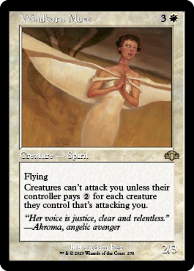 Windborn Muse (Retro) [Dominaria Remastered] | Webway Games