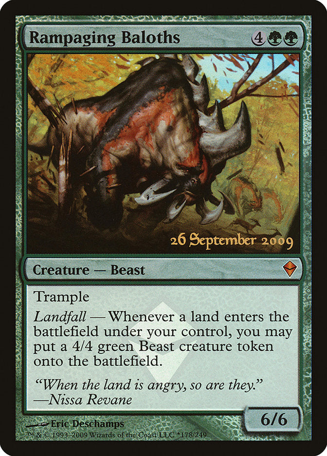 Rampaging Baloths  (Prerelease) [Zendikar Prerelease Promos] | Webway Games