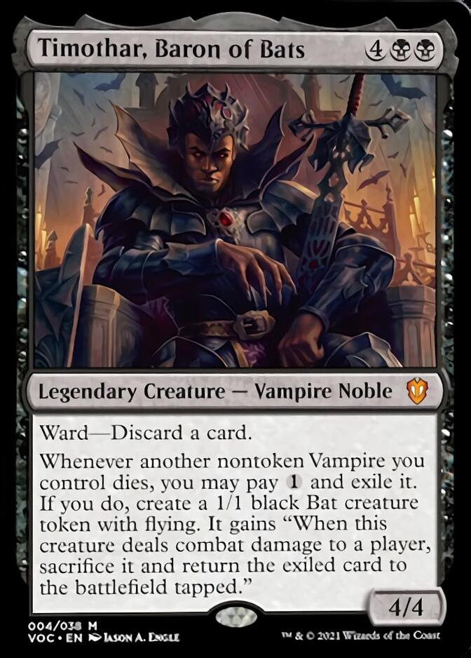 Timothar, Baron of Bats [Innistrad: Crimson Vow Commander] | Webway Games