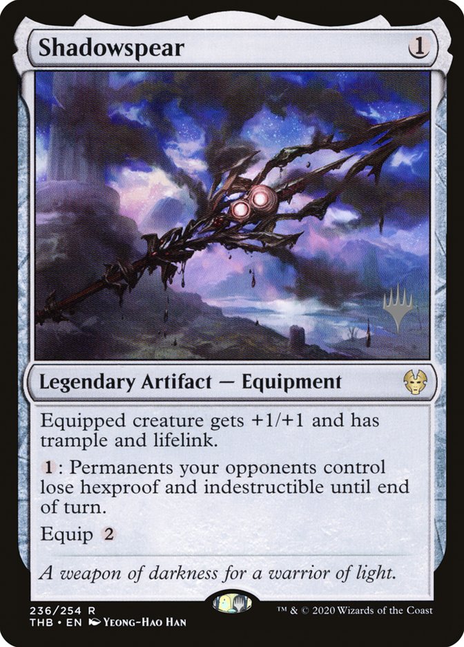 Shadowspear (Promo Pack) [Theros Beyond Death Promos] | Webway Games