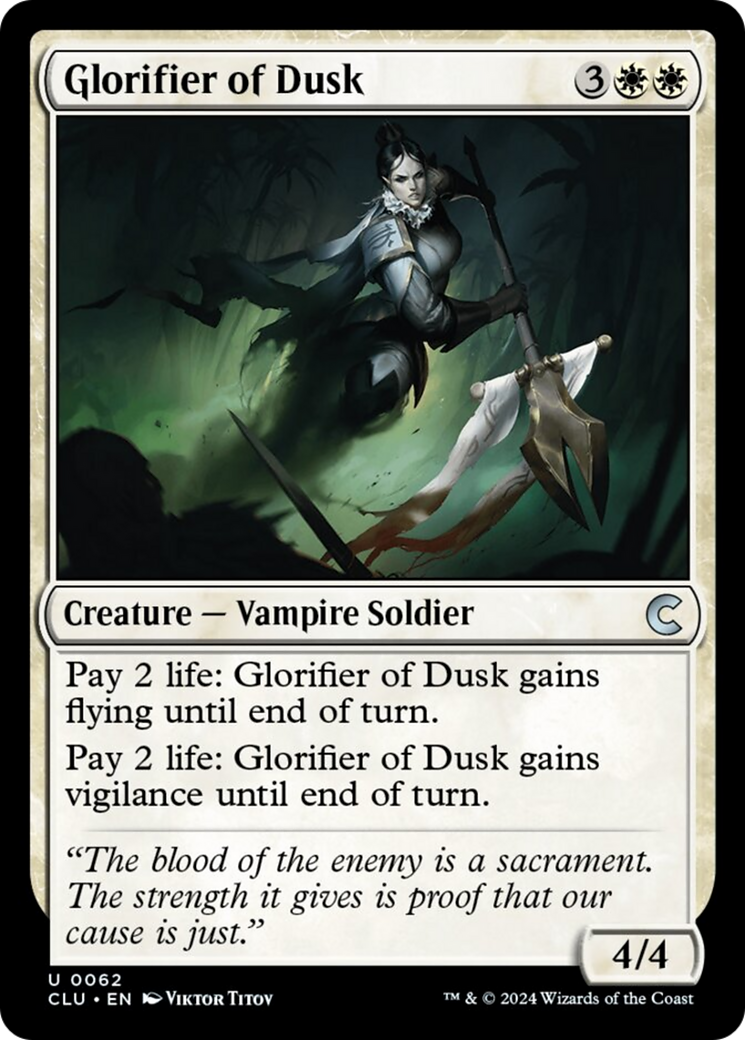 Glorifier of Dusk [Ravnica: Clue Edition] | Webway Games