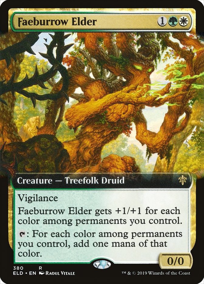 Faeburrow Elder (Extended Art) [Throne of Eldraine] | Webway Games