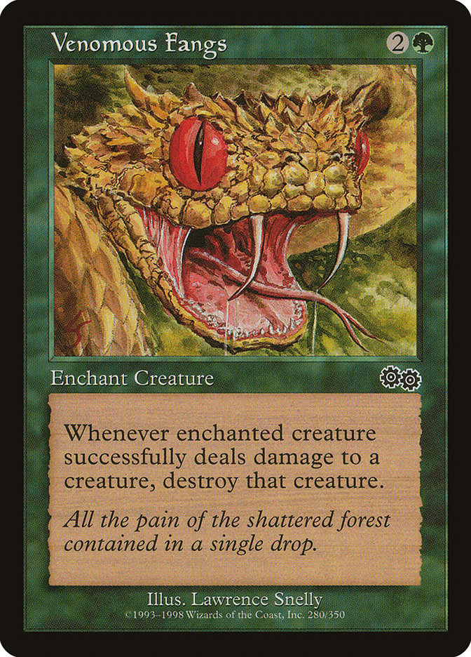 Venomous Fangs [Urza's Saga] | Webway Games