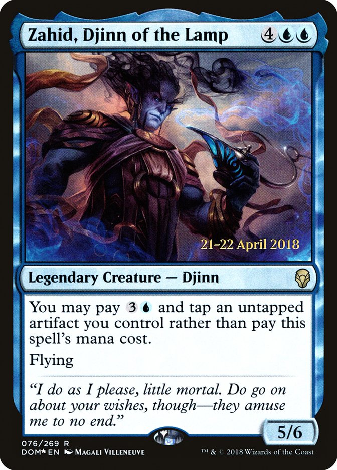 Zahid, Djinn of the Lamp  (Prerelease) [Dominaria Prerelease Promos] | Webway Games