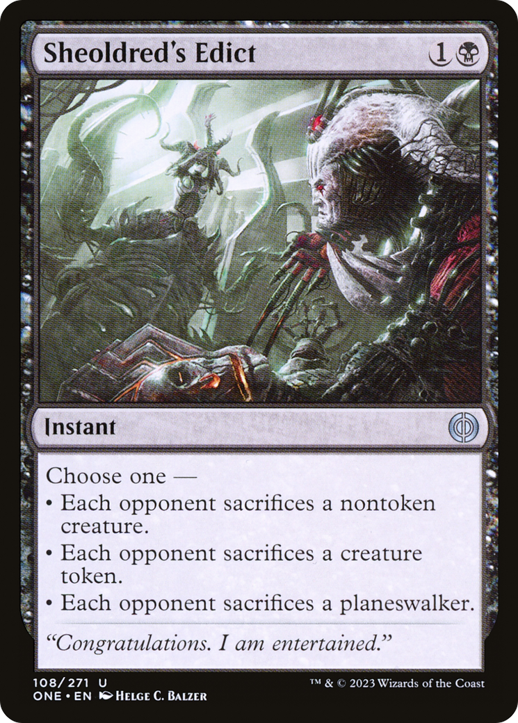 Sheoldred's Edict [Phyrexia: All Will Be One] | Webway Games
