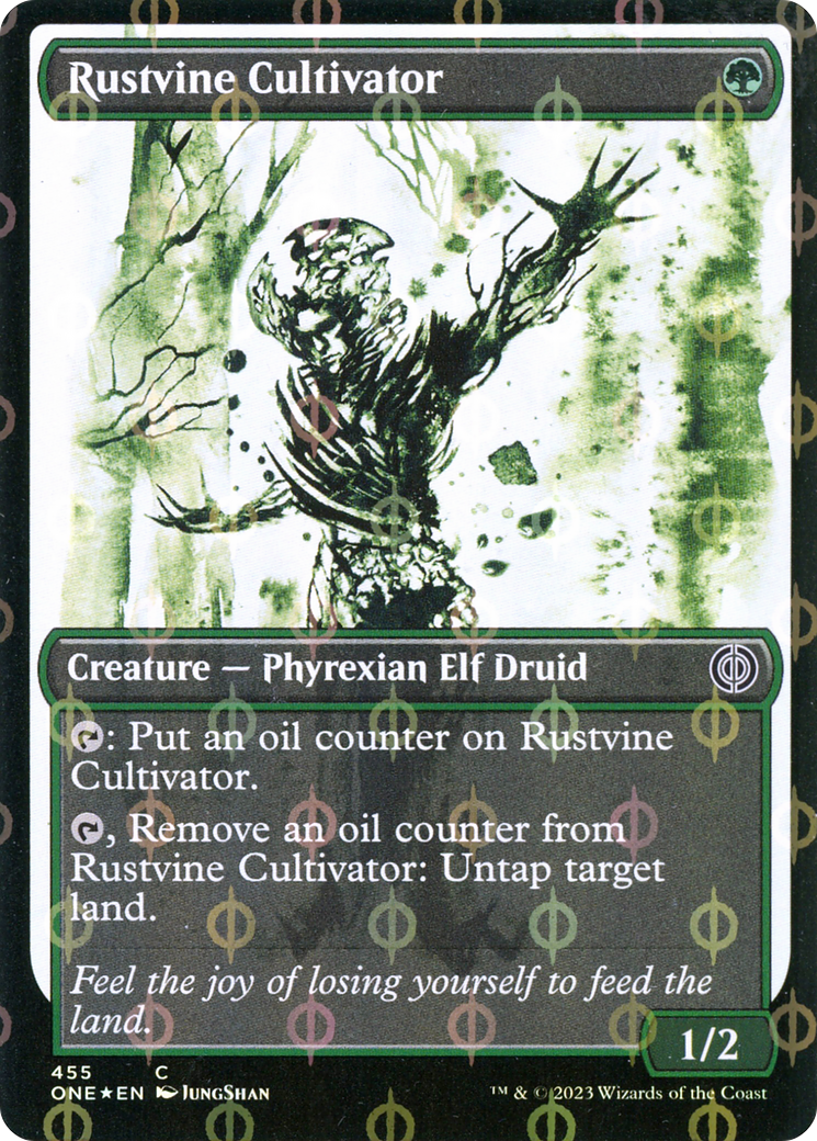 Rustvine Cultivator (Showcase Ichor Step-and-Compleat Foil) [Phyrexia: All Will Be One] | Webway Games