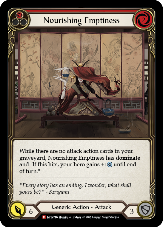 Nourishing Emptiness (Rainbow Foil) [MON246-RF] 1st Edition Rainbow Foil | Webway Games
