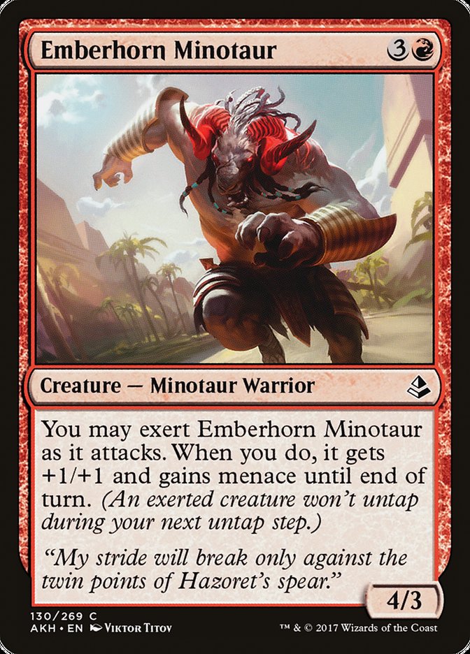 Emberhorn Minotaur [Amonkhet] | Webway Games