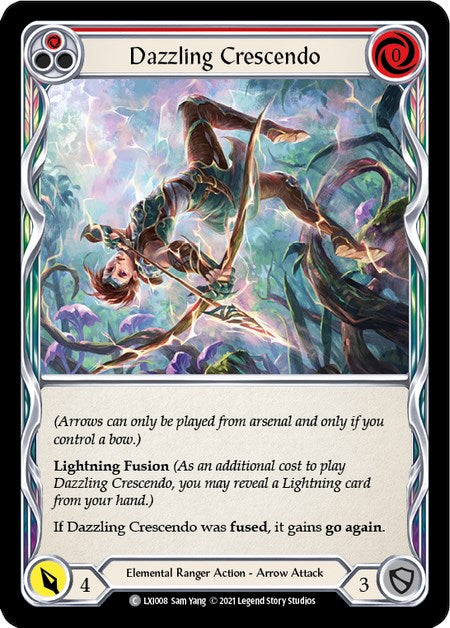 Dazzling Crescendo (Red) [LXI008] (Tales of Aria Lexi Blitz Deck)  1st Edition Normal | Webway Games