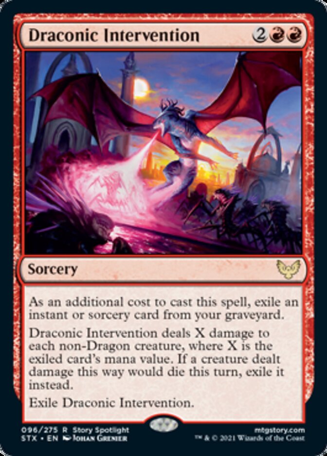 Draconic Intervention [Strixhaven: School of Mages] | Webway Games