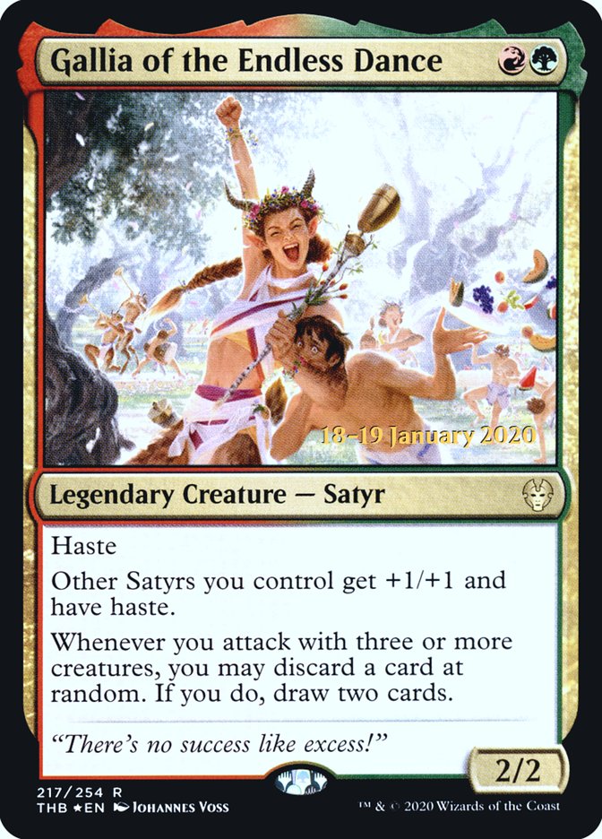 Gallia of the Endless Dance [Theros Beyond Death Prerelease Promos] | Webway Games