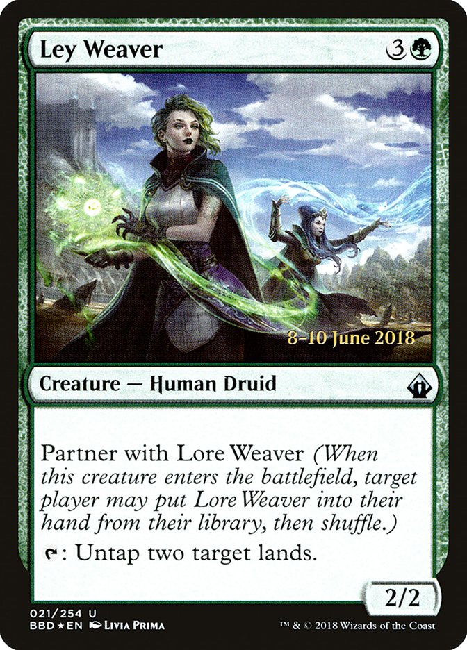 Ley Weaver  (Prerelease) [Battlebond Prerelease Promos] | Webway Games