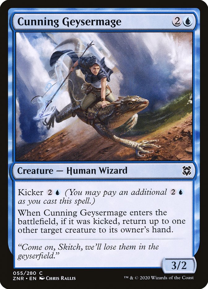 Cunning Geysermage [Zendikar Rising] | Webway Games