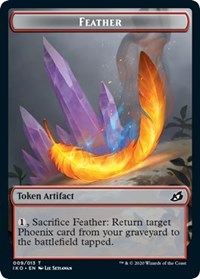 Feather // Human Soldier (005) Double-sided Token [Ikoria: Lair of Behemoths Tokens] | Webway Games