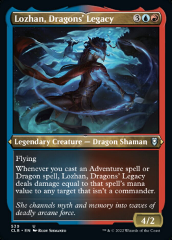Lozhan, Dragons' Legacy (Foil Etched) [Commander Legends: Battle for Baldur's Gate] | Webway Games