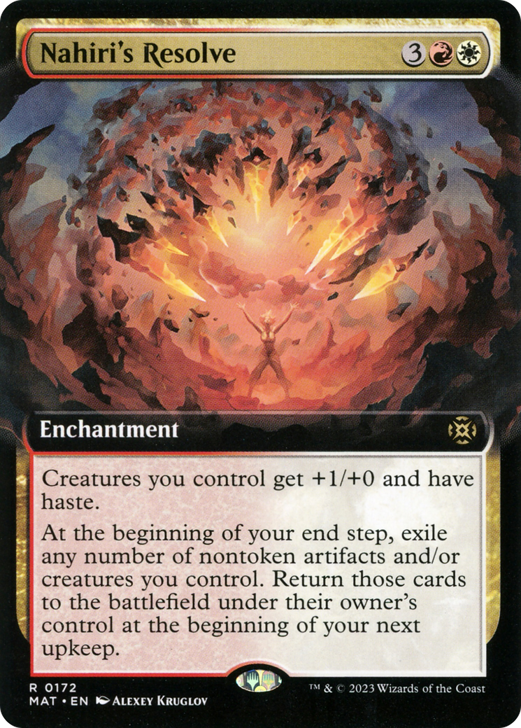 Nahiri's Resolve (Extended Art) [March of the Machine: The Aftermath] | Webway Games