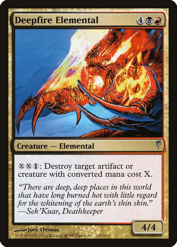 Deepfire Elemental [Coldsnap] | Webway Games