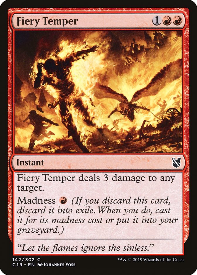 Fiery Temper [Commander 2019] | Webway Games