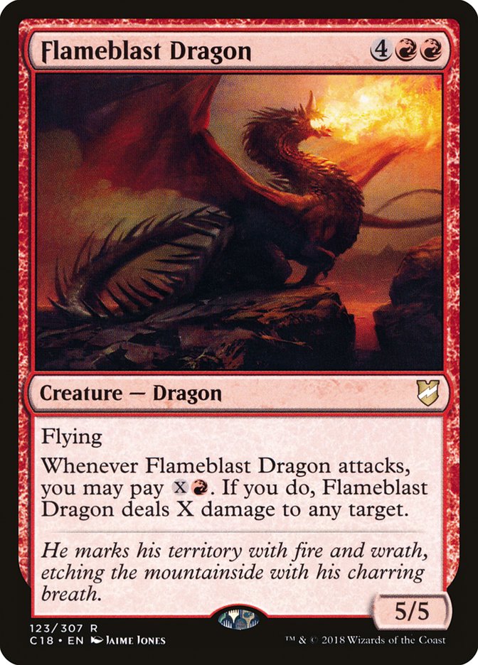 Flameblast Dragon [Commander 2018] | Webway Games