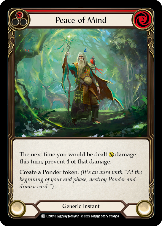 Peace of Mind (Red) [UZU016] (Outsiders Uzuri Blitz Deck) | Webway Games