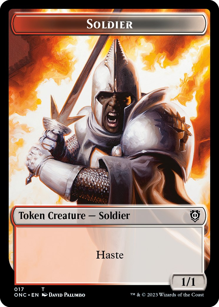 Soldier (017) // Eldrazi Double-Sided Token [Phyrexia: All Will Be One Commander Tokens] | Webway Games