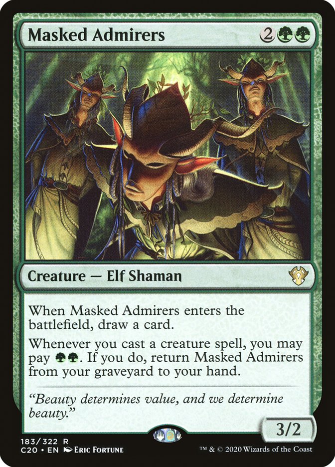 Masked Admirers [Commander 2020] | Webway Games