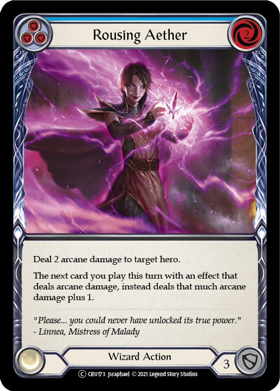Rousing Aether (Blue) [CRU173] Unlimited Normal | Webway Games