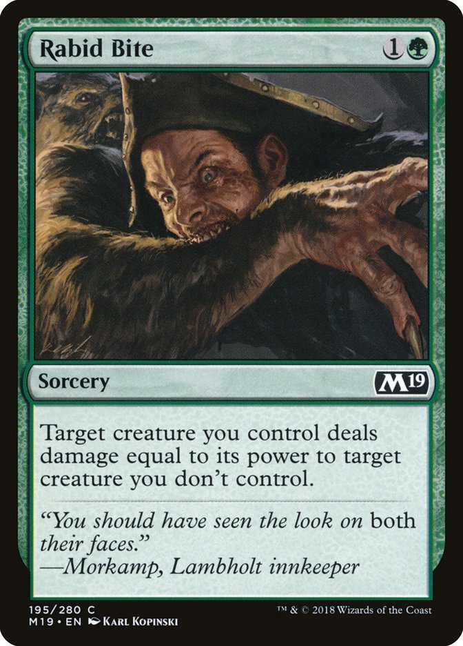 Rabid Bite [Core Set 2019] | Webway Games