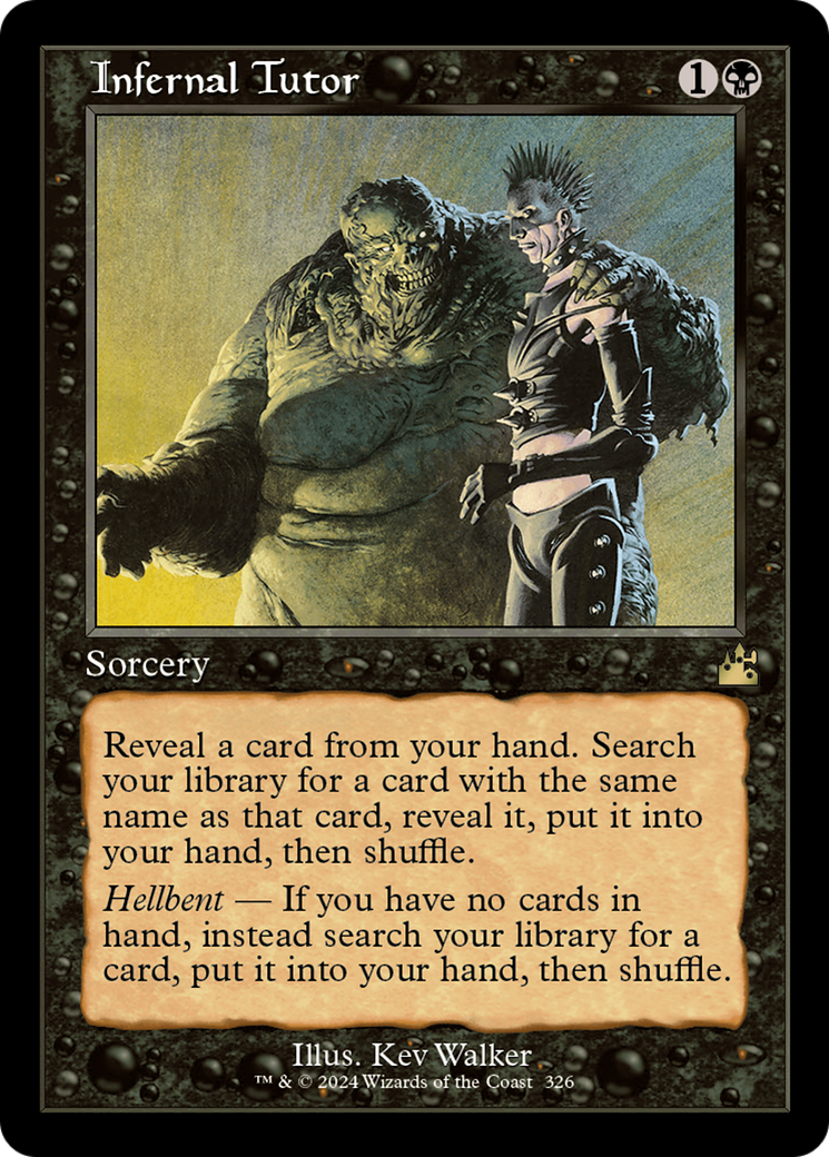 Infernal Tutor (Retro Frame) [Ravnica Remastered] | Webway Games