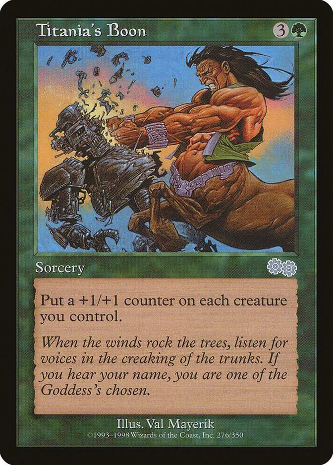 Titania's Boon [Urza's Saga] | Webway Games