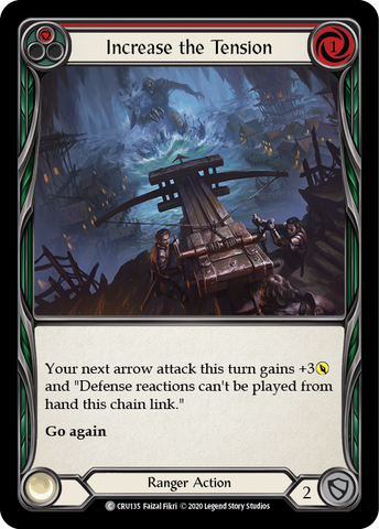 Increase the Tension (Red) [CRU135] 1st Edition Rainbow Foil