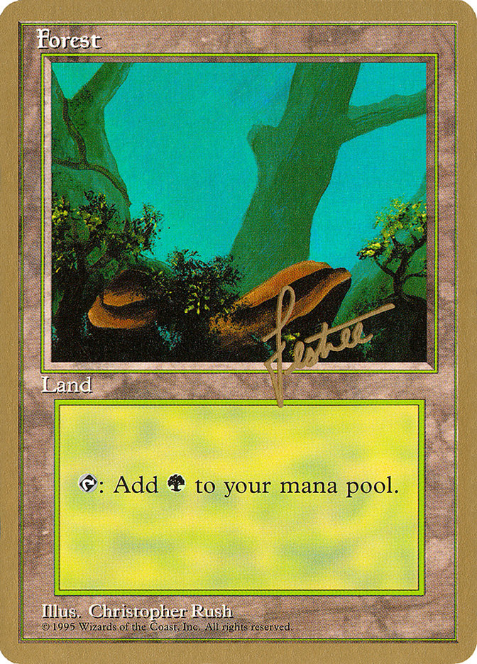 Forest (bl378) (Bertrand Lestree) [Pro Tour Collector Set] | Webway Games